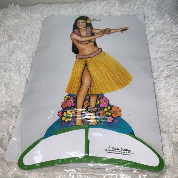 Beistle Hula Centerpiece 14 in (1/Pkg) Party Supply Decoration Luau 1978 VTG - Picture 3 of 3